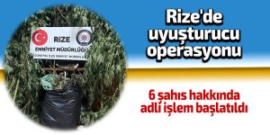 Rize'de uyuşturucu operasyonu