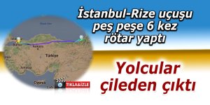 İstanbul-Rize uçuşu peş peşe 6 kez rötar yaptı