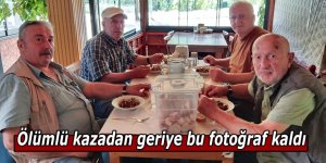 Ölümlü kazadan geriye bu fotoğraf kaldı