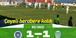 Çayelispor deplasmanda berabere