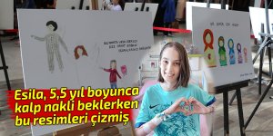 Esila, 5,5 yıl boyunca kalp nakli beklerken bu resimleri çizmiş