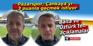 Pazarspor, Çankaya’yı 3 puanla geçmek istiyor