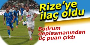 Rizespor Bodrum'dan mutlu ayrıldı