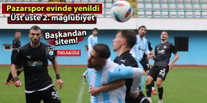 Pazarspor ligde üst üste 2. mağlubiyetini aldı