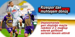 Rizespor'dan muhteşem dönüş