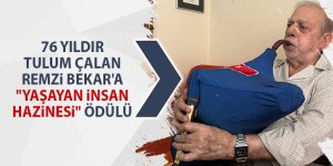 76 yıldır tulum çalan Remzi Bekar'a "Yaşayan İnsan Hazinesi" ödülü