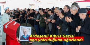 Rizeli Kıbrıs Gazisi son yolculuğuna uğurlandı