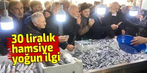 30 liralık hamsiye yoğun ilgi