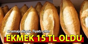 Rize'de ekmek 15'TL oldu