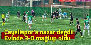 Çayelispor'a nazar değdi!