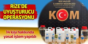 RİZE'DE UYUŞTURUCU OPERASYONU