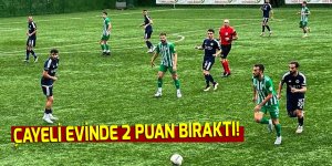 Çayelispor hedeften uzaklaşıyor