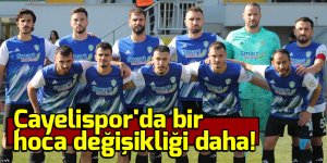 Çayelispor'da bir hoca değişikliği daha!