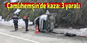 Çamlıhemşin'de kaza: 3 yaralı