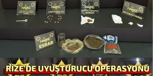 Rize'de uyuşturucu operasyonu