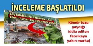 Kömür tozu yaydığı iddia edilen fabrikaya yakın markaj