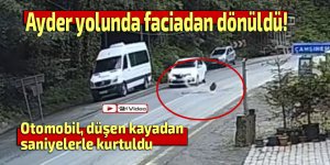 Ayder yolunda faciadan dönüldü
