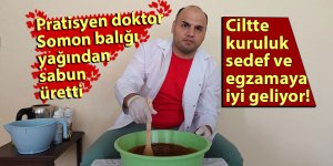 Somon balığı yağından sabun üretti