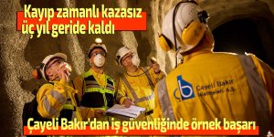 Çayeli Bakır’dan iş güvenliğinde örnek başarı