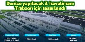 Denize yapılacak 3. havalimanı Trabzon için tasarlandı