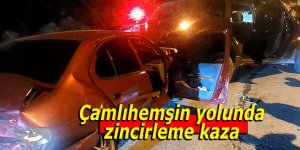 Çamlıhemşin yolunda zincirleme kaza: 5 yaralı