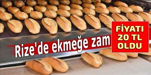 Rize'de ekmek 20 TL oldu