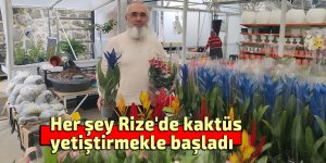 Her şey Rize'de kaktüs yetiştirmekle başladı