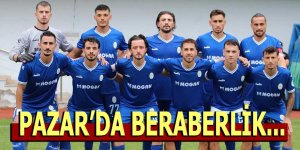 Pazarspor Çayeli ile berabere kaldı