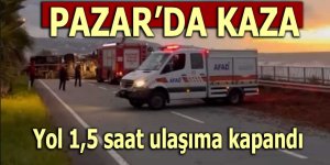 Pazar'da trafik kazası: 2 yaralı