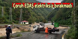 Çoruh EDAŞ elektriksiz bırakmadı