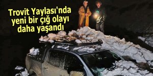 Trovit Yaylası'nda yeniden çığ olayı yaşandı