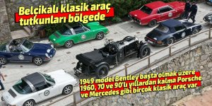 Belçikalı klasik araç tutkunları bölgede