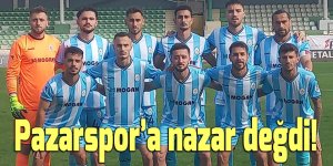 Pazarspor farklı mağlup