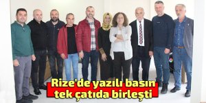 Rize'de yazılı basın tek çatıda birleşti