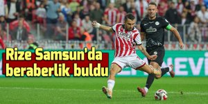 Rize Samsun deplasmanından puanla dönüyor