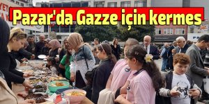 Pazar'da Gazze için kermes