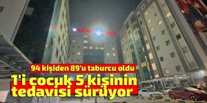 1'i çocuk 5 kişinin tedavisi sürüyor