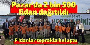Pazar'da 2 bin 500 adet fidan dağıtıldı