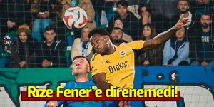Rize Fener'e direnemedi!