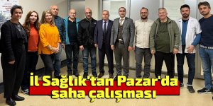 İl Sağlık'tan Pazar'da saha çalışması