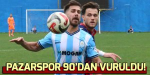 Pazarspor Düzce'yi elinden kaçırdı!