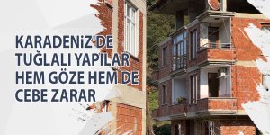 Rize'de tuğlalı yapılar hem göze hem de cebe zarar!
