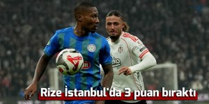 Rizespor İstanbul'da 3 puan bıraktı