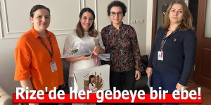 Rize'de her gebeye bir ebe!