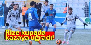 Rize kupada kazaya uğradı!