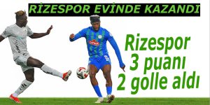 Rizespor evinde kazandı