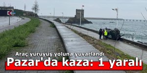 Pazar'da kaza: 1 yaralı