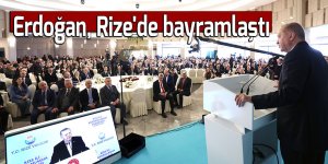 Erdoğan, Rize'de Kültür Park'ta hemşehrileriyle bayramlaştı