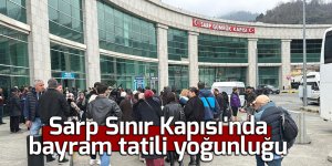 Sarp Sınır Kapısı'nda bayram tatili yoğunluğu