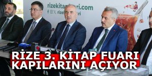 RİZE 3. KİTAP FUARI KAPILARINI AÇIYOR